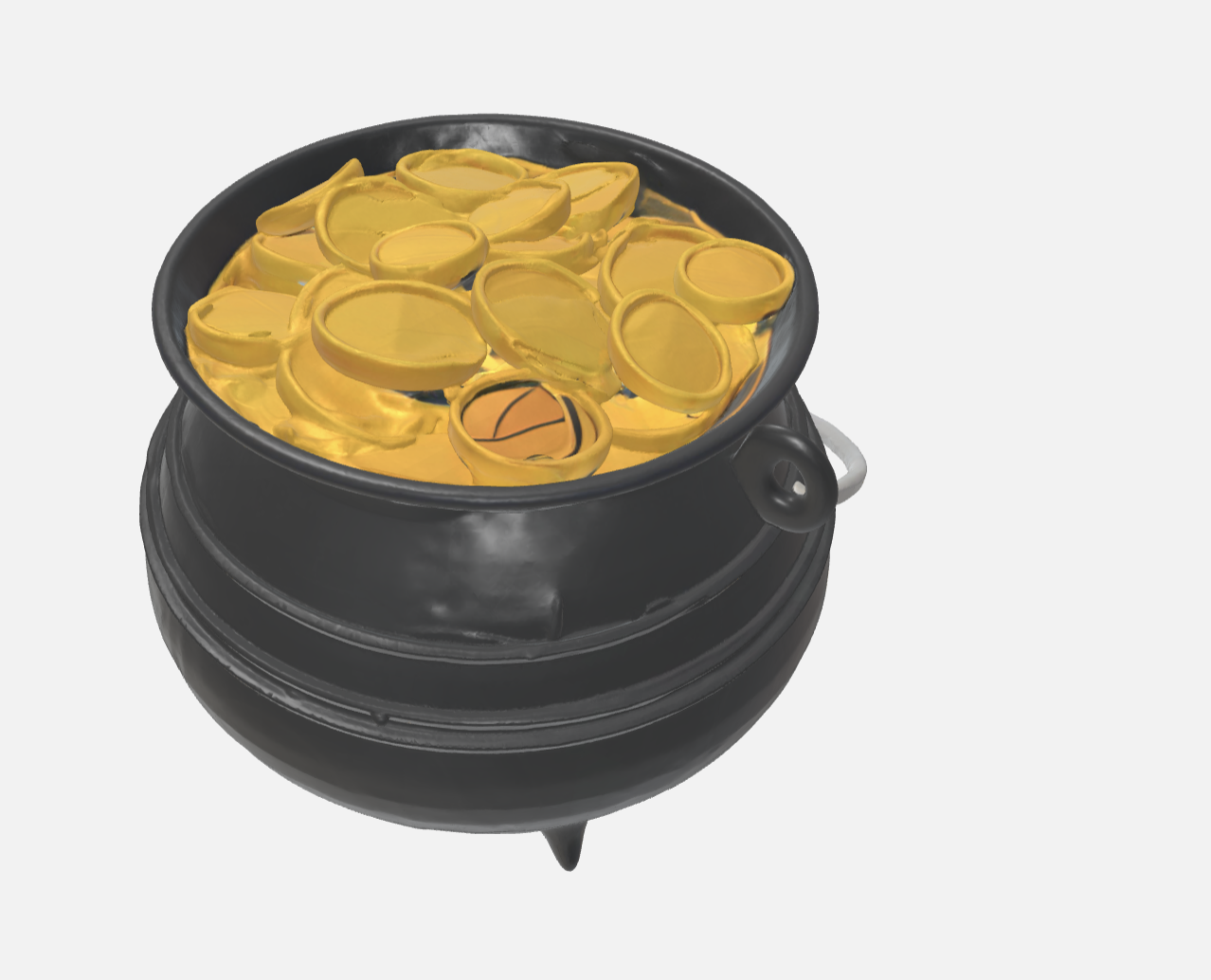 Lucky Coins: The Irish Pot of Gold – 3D Printable Model