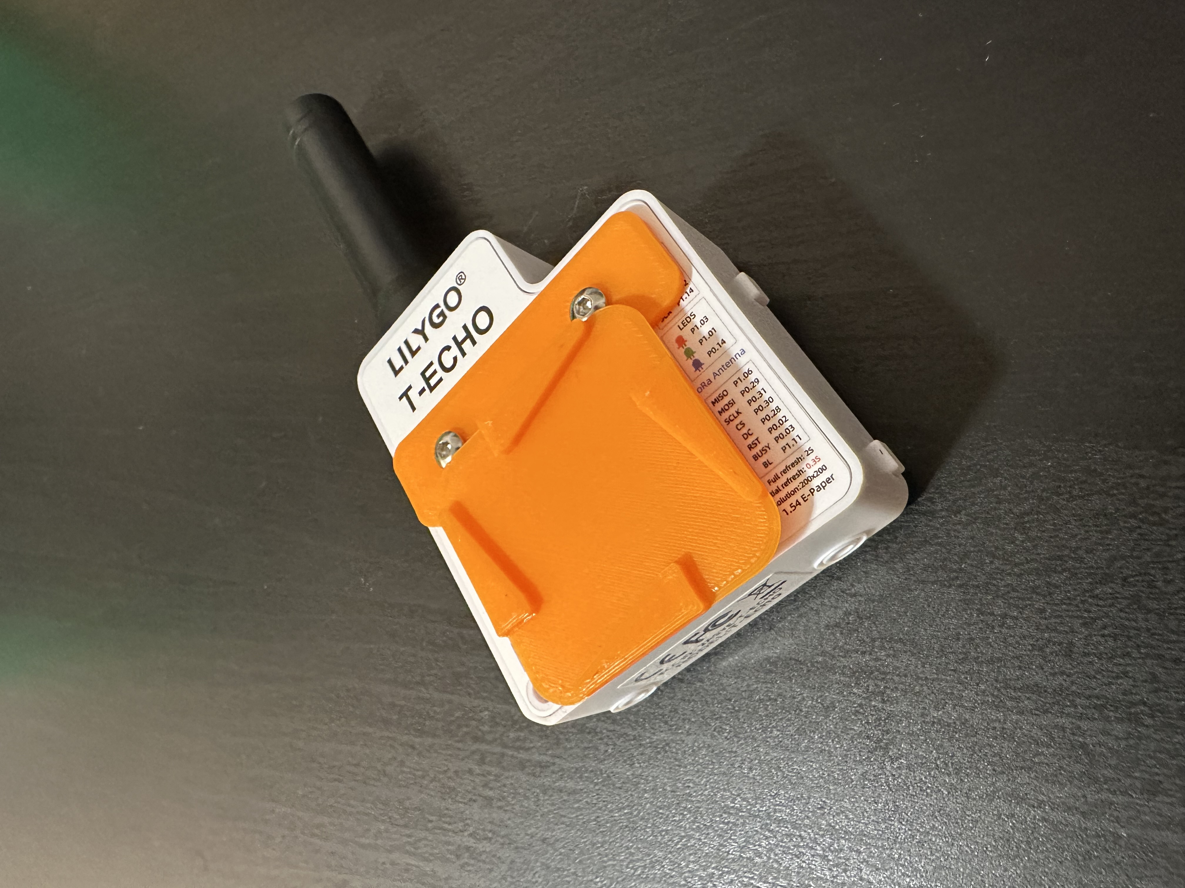 Peak design capture plate for Lilygo T-echo