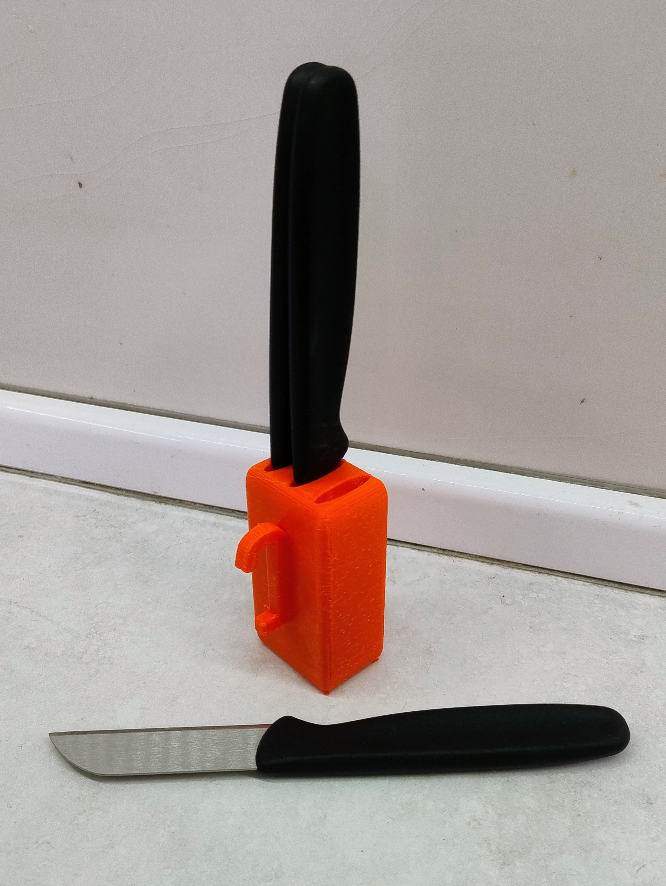 Skadis 3 knife holder. Uchwyt skadis na 3 noże.