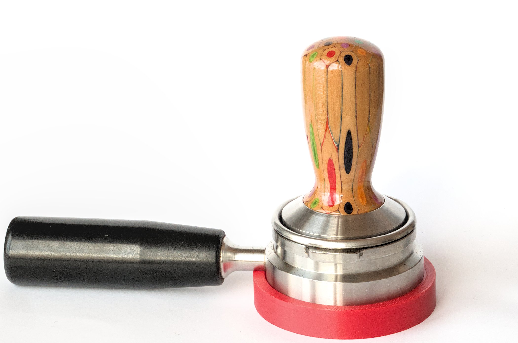 Parametric Tamper Base Station for 49mm & 51mm naked-portafilter (Olympia Cremina, La Pavoni)