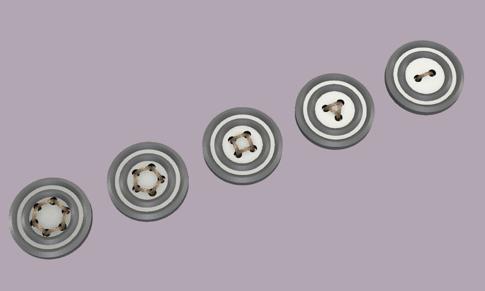 Sewing buttons #009