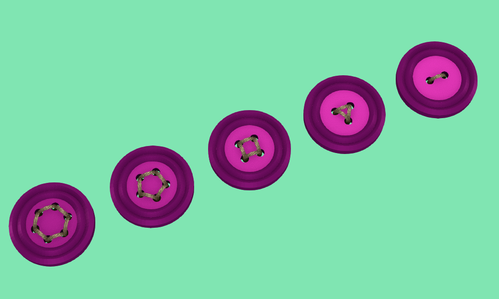 Sewing buttons #008