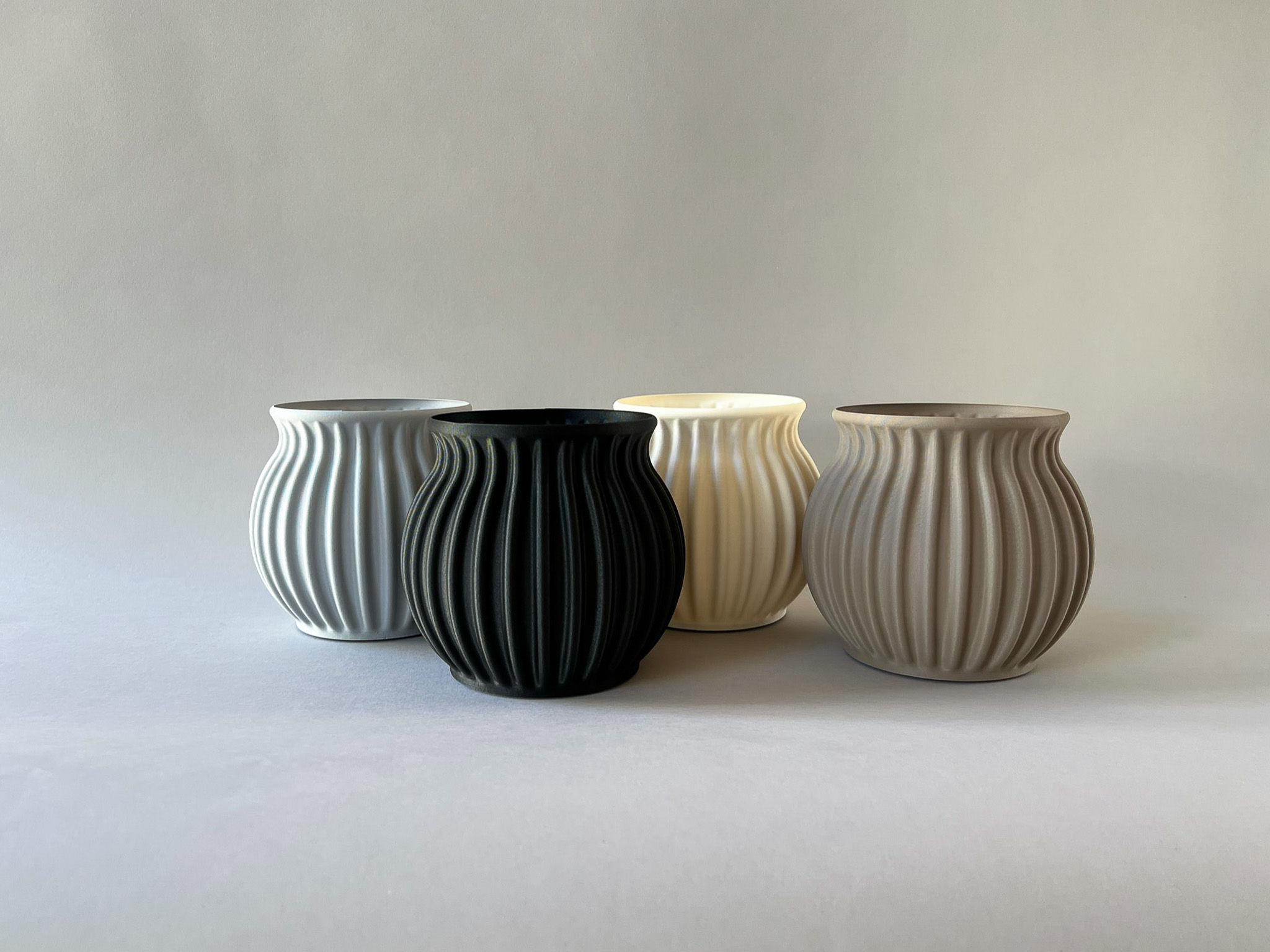 Table vase Round- Grey — miniatura 3