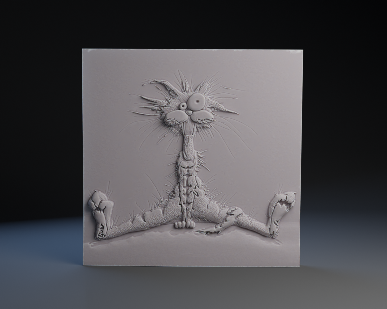 Bill the Cat : 3d Plaque