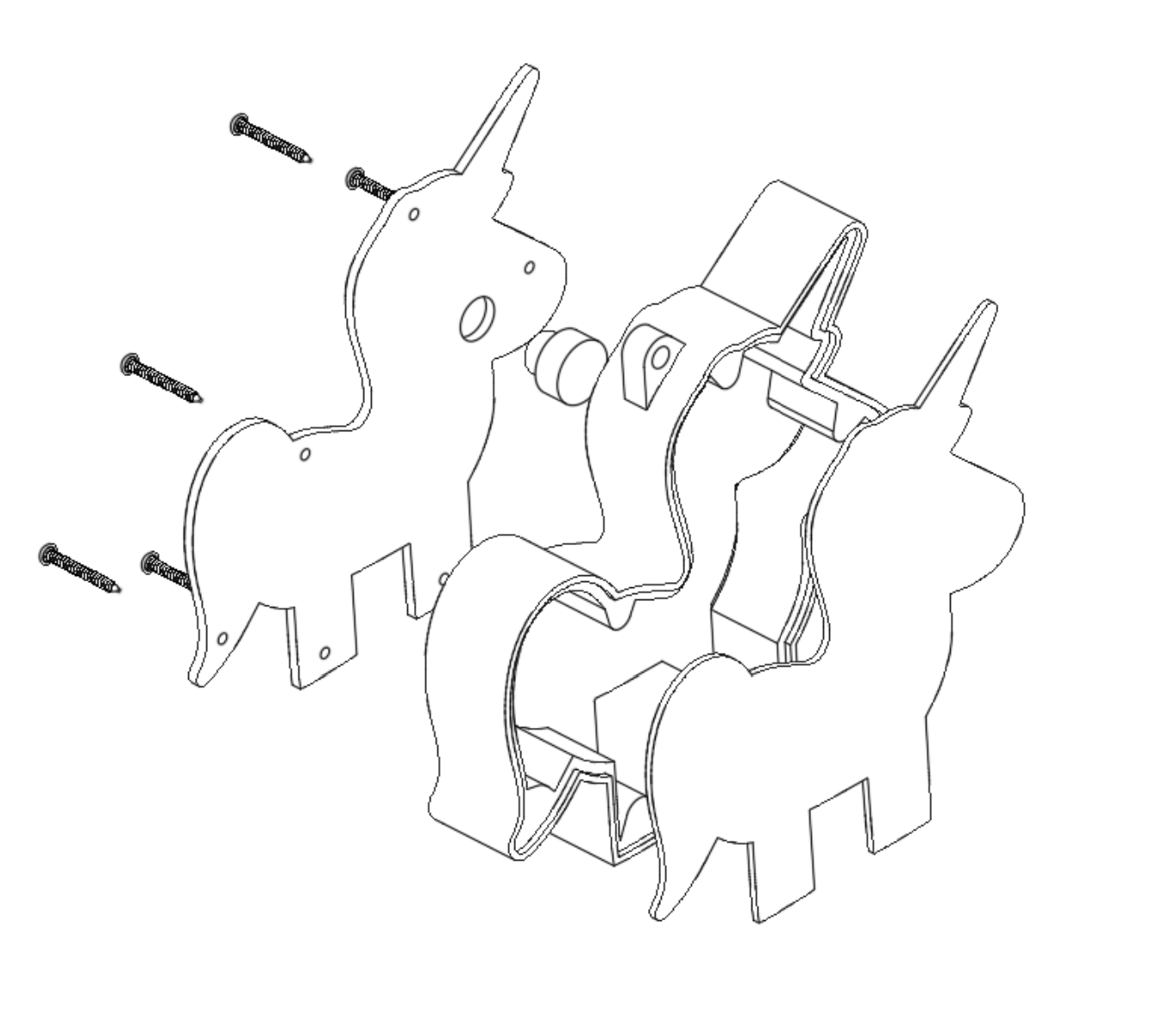 Miniatura 2 do modelo 3D Rainbow Unicorn Case