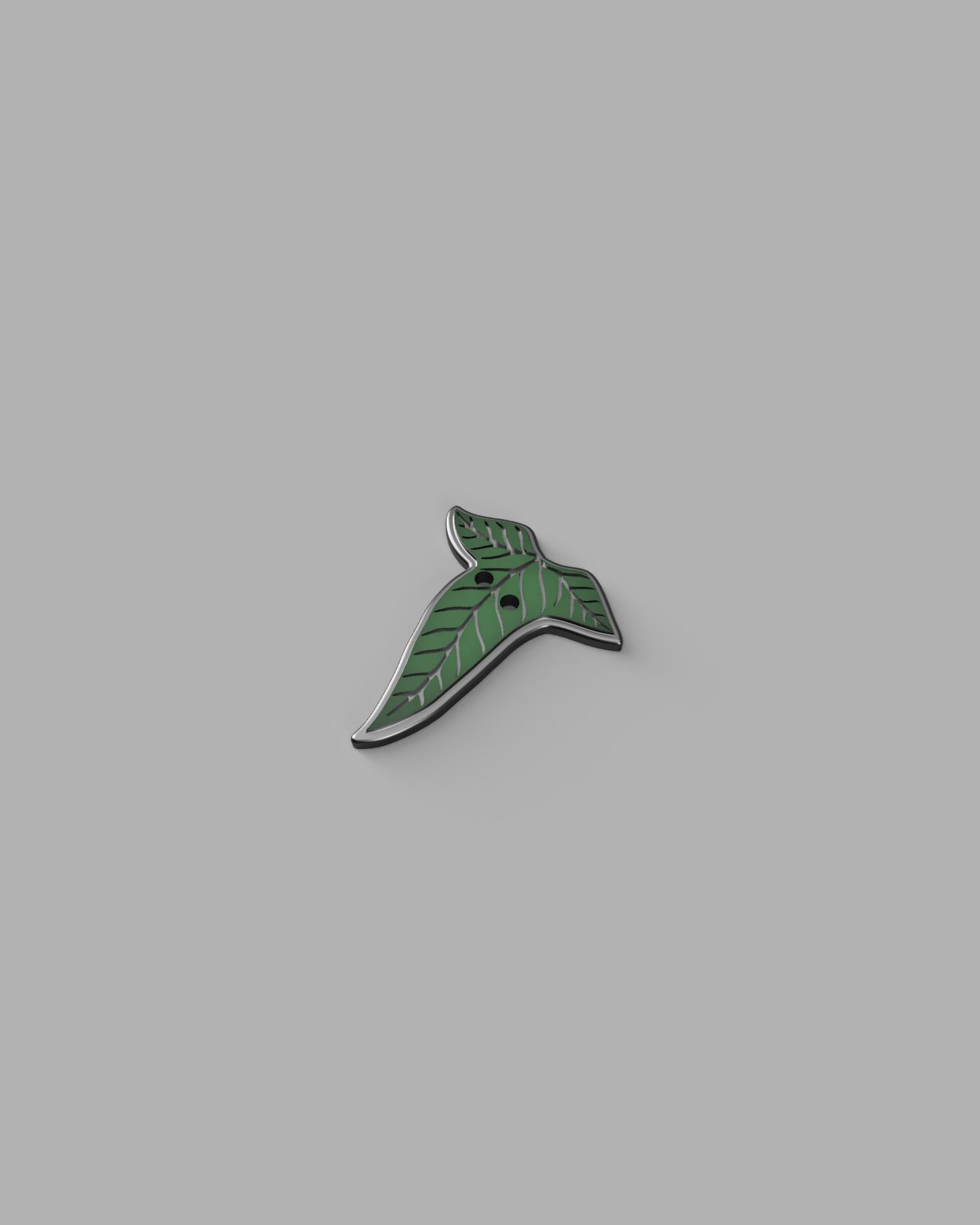 Lothlorien leaf button