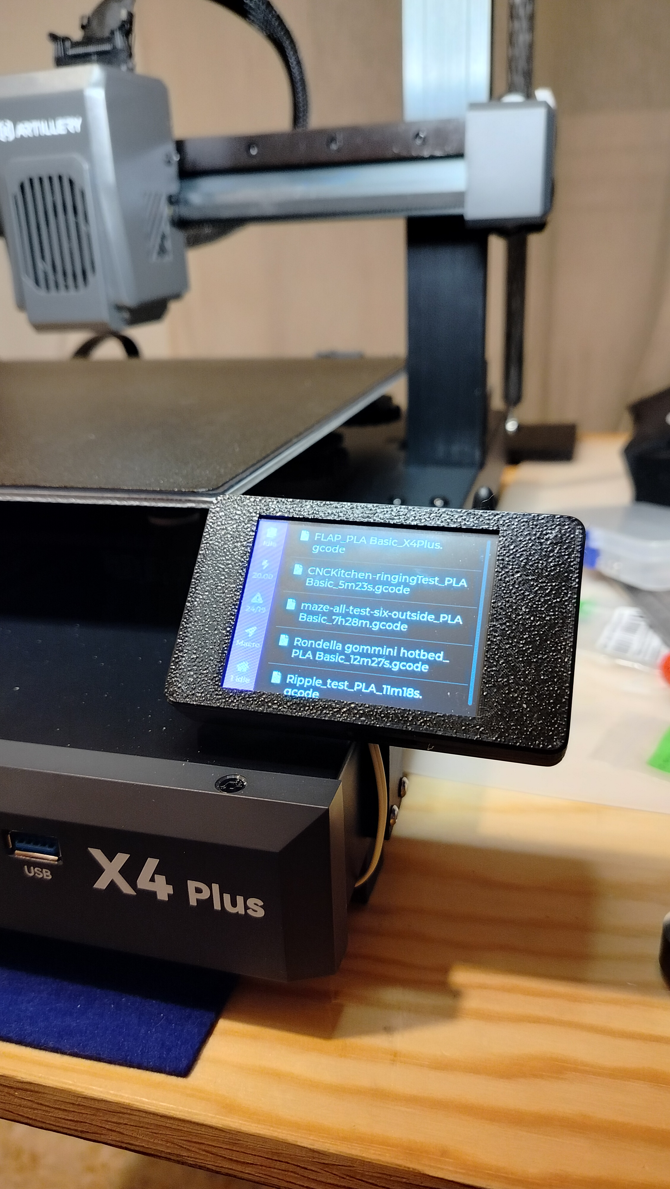 Artillery Sidewinder X4 Plus CYD 2.8" enclosure and support 3D model thumbnail