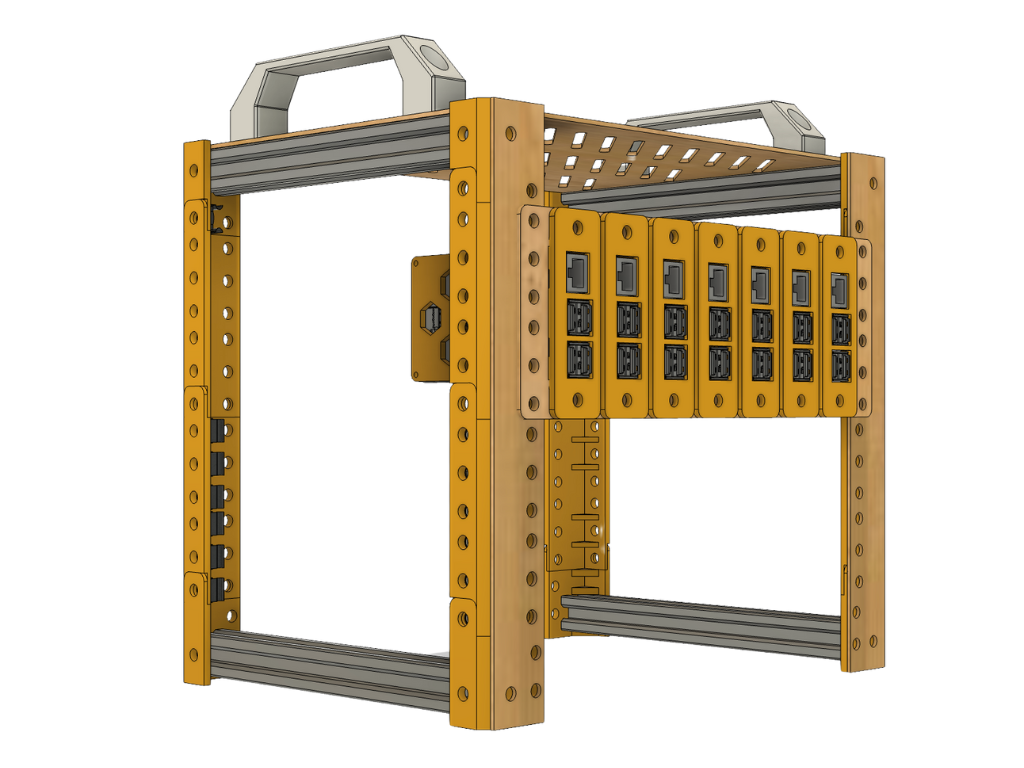 Miniatura 4 do modelo 3D 10" Mini-Rack for Raspberry Pi