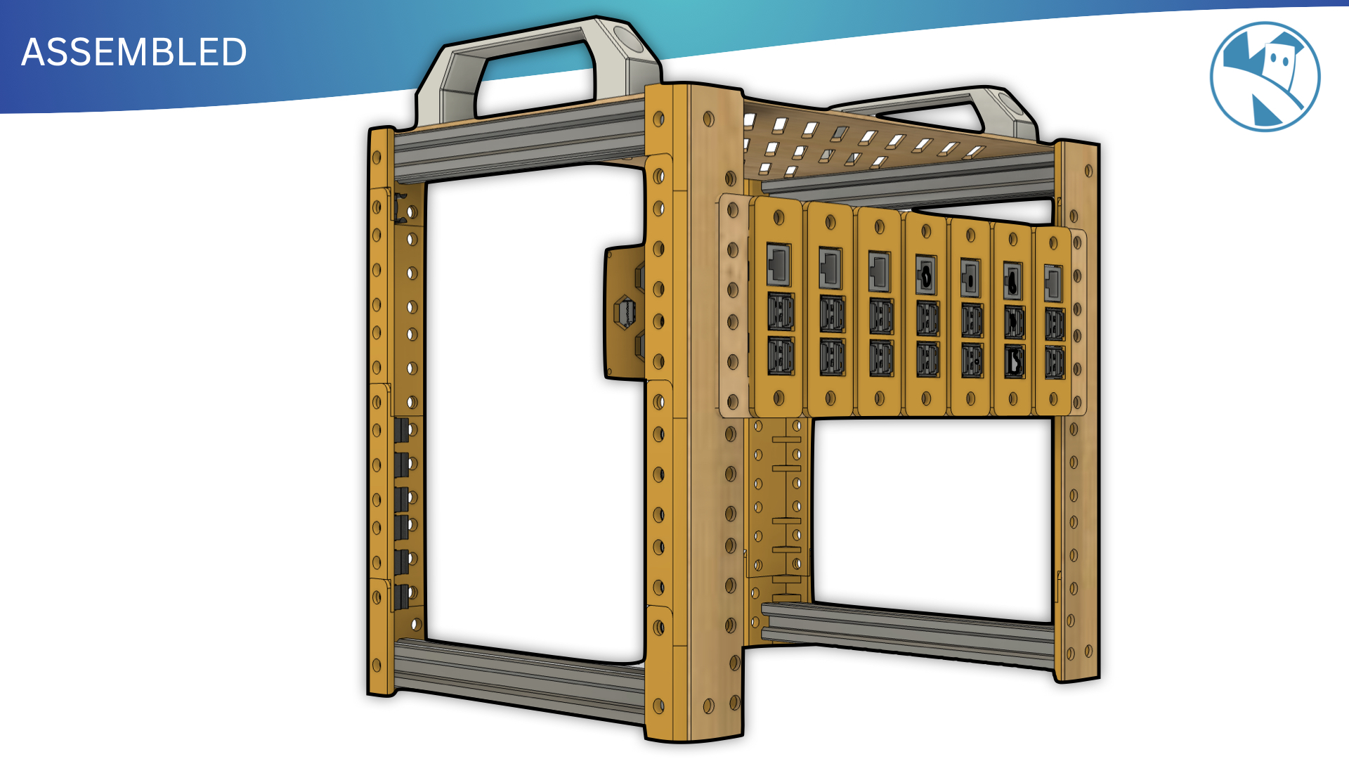 Miniatura 16 do modelo 3D 10" Mini-Rack for Raspberry Pi