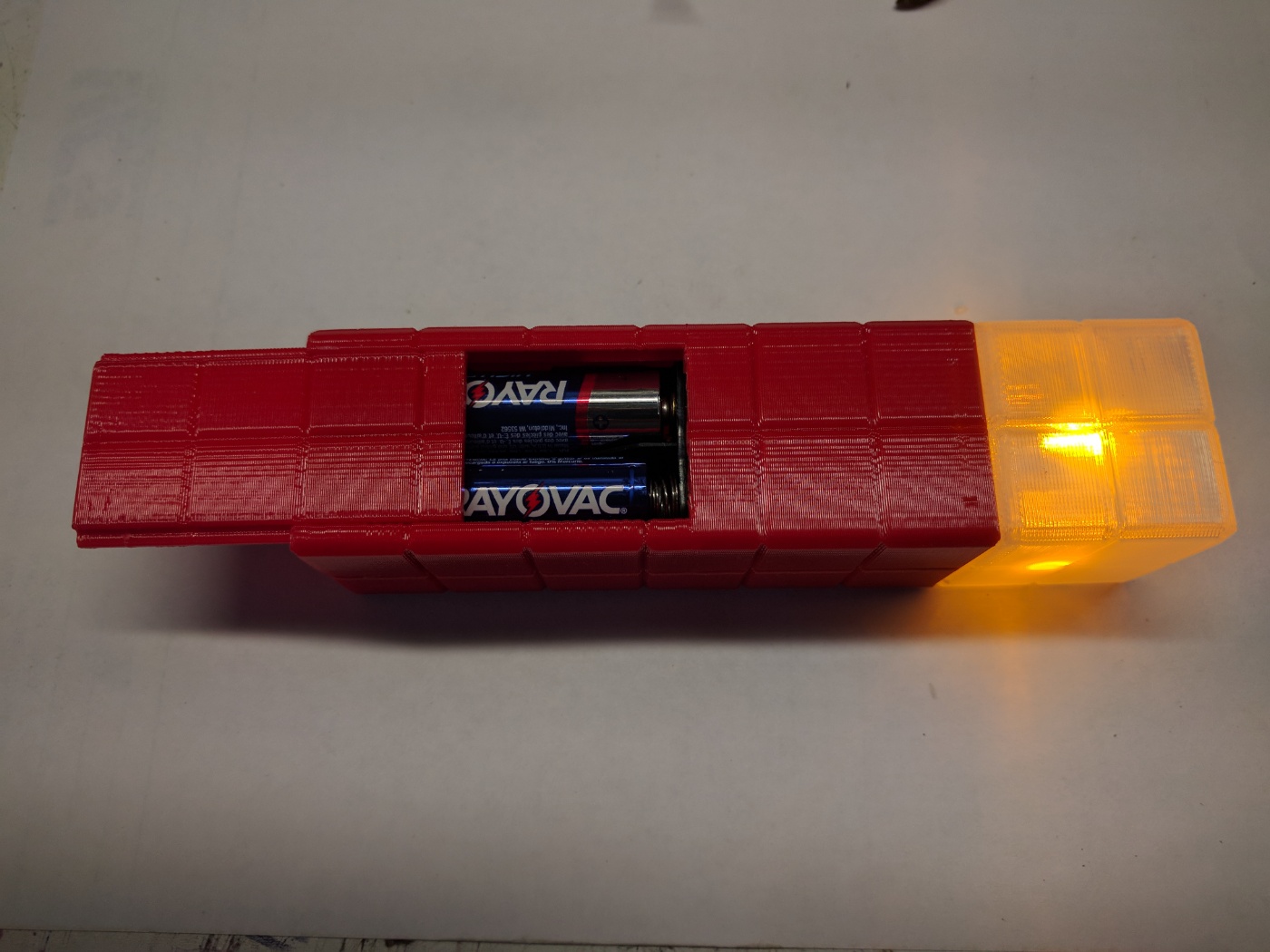 Minecraft Torch - Sliding Battery Door