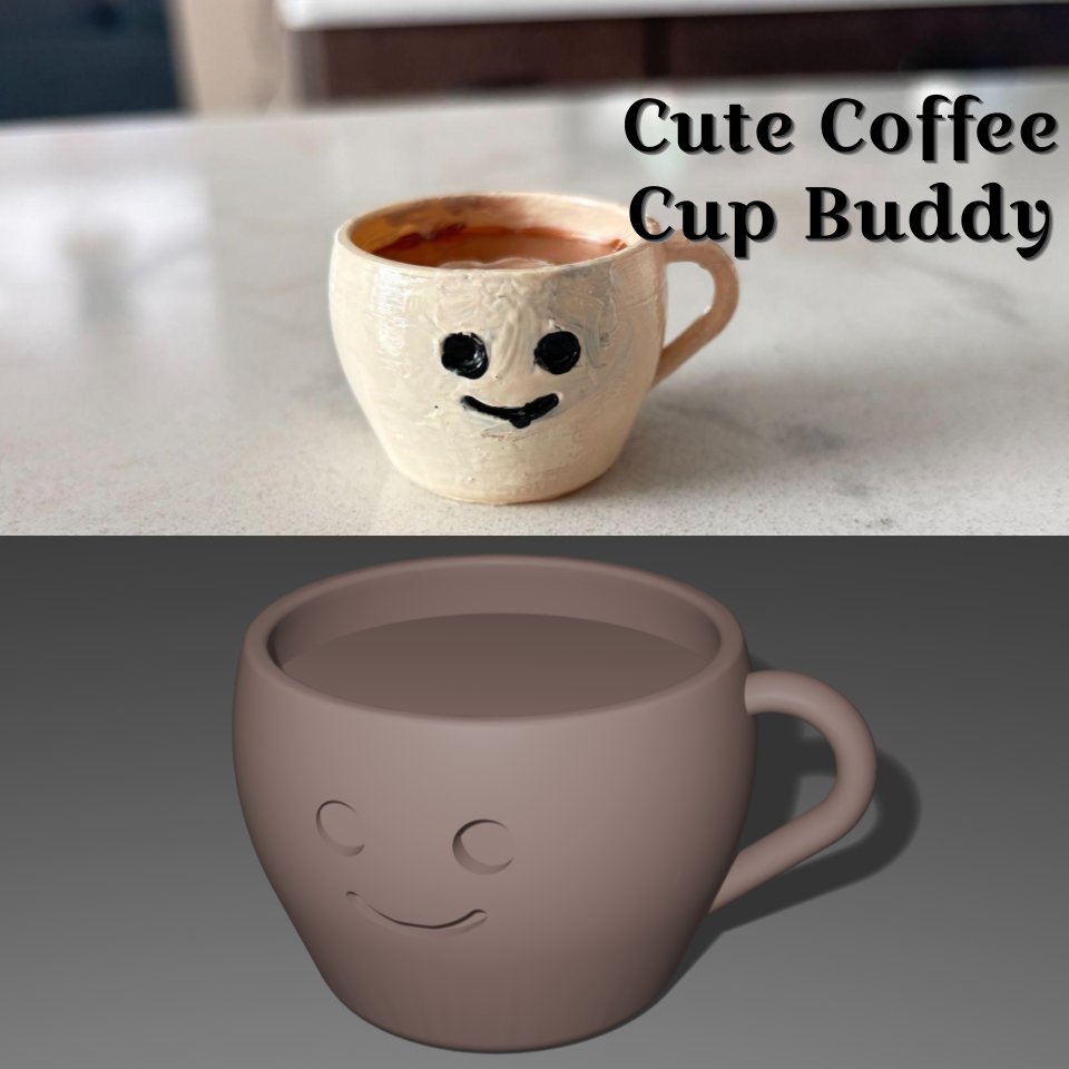 Cute coffee cup buddy