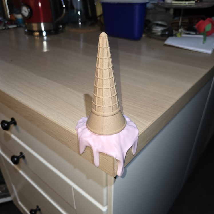 Melting ice cream