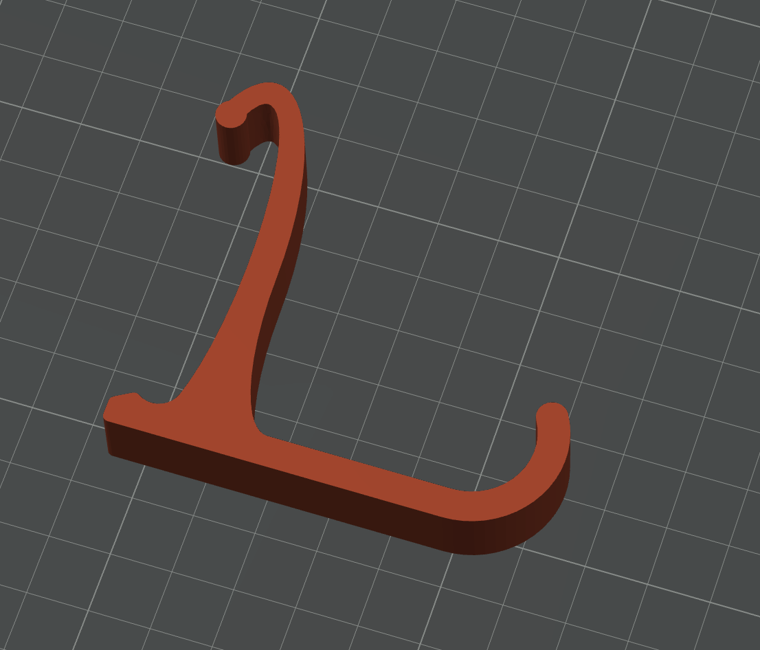 Rubbermaid FastTrack Rail Hook (longer)