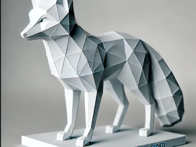 Low poly fox