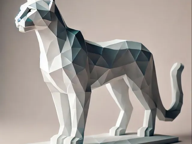Low poly puma