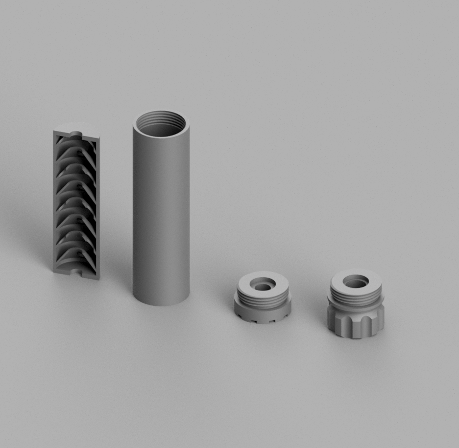 Airsoft Silencer M14x1 Right thread (not for real guns)