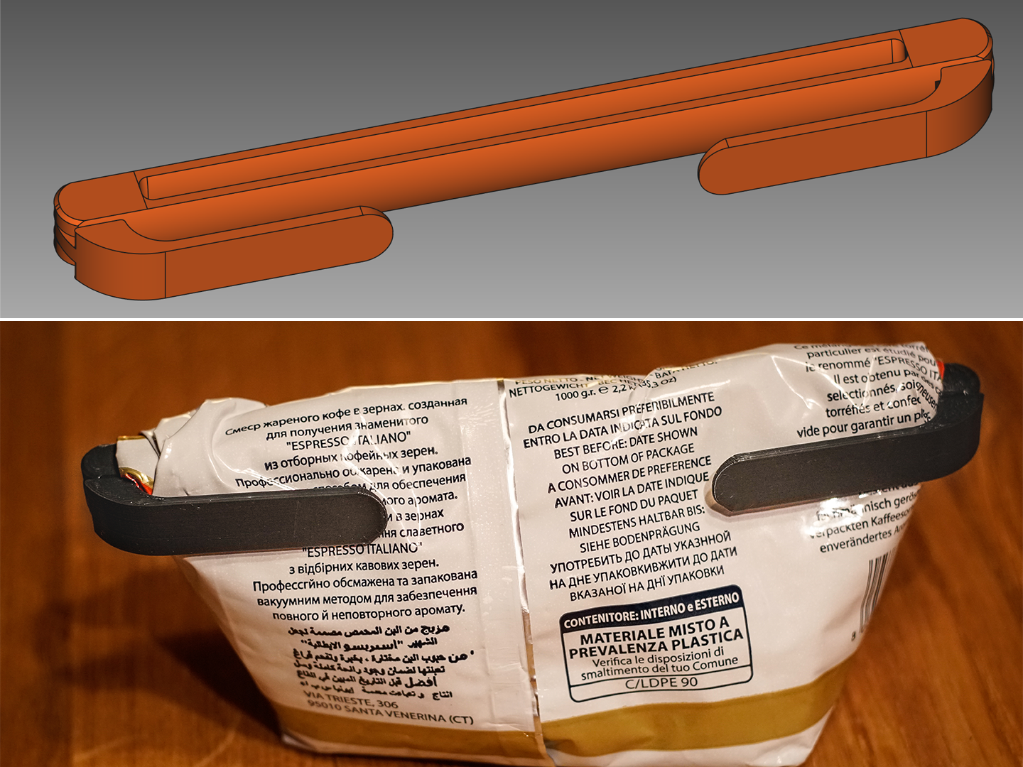 RollUp bag seal - Print in place