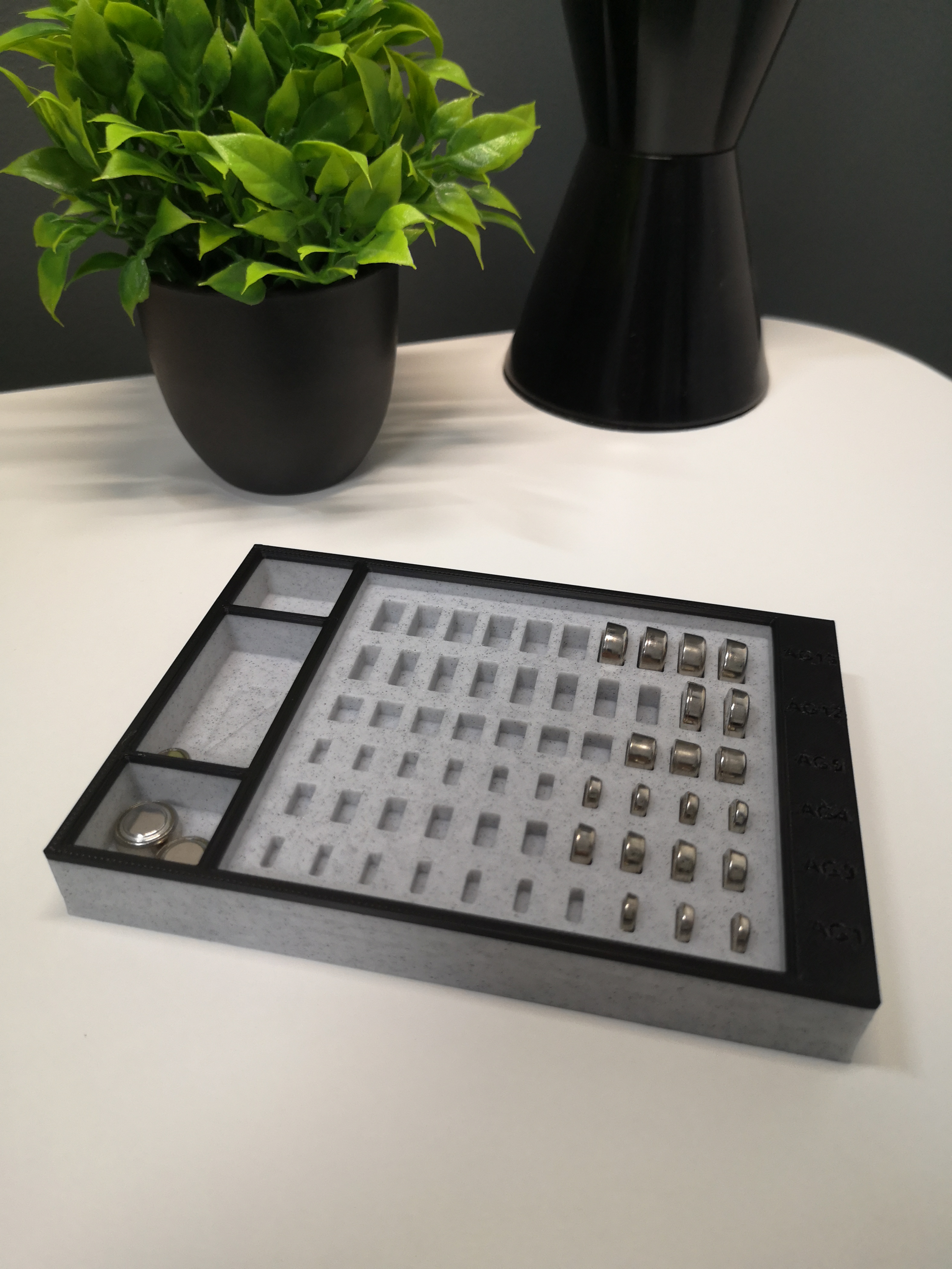 Miniatura 5 do modelo 3D Assorted Button Cell Holder