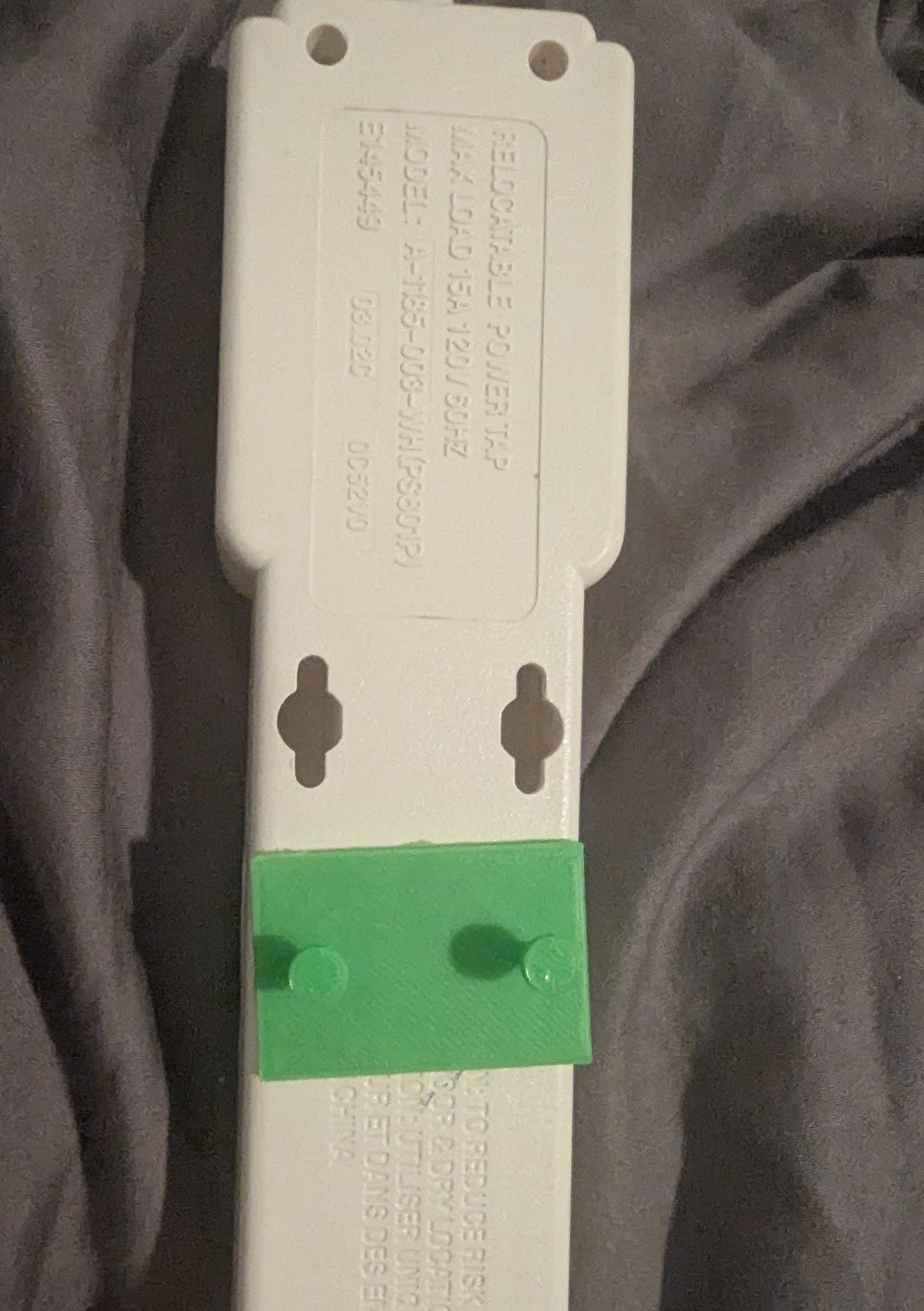 Minimalist Power Strip Mount