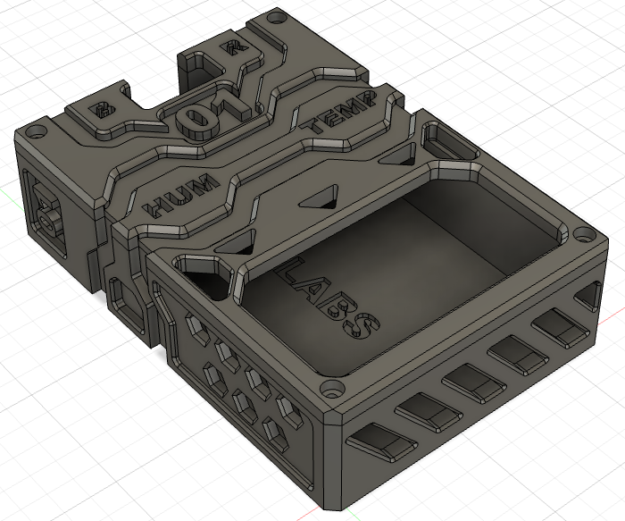 Miniatura 6 do modelo 3D Sci-Fi ESP32 Weather Box (Breadboard friendly)