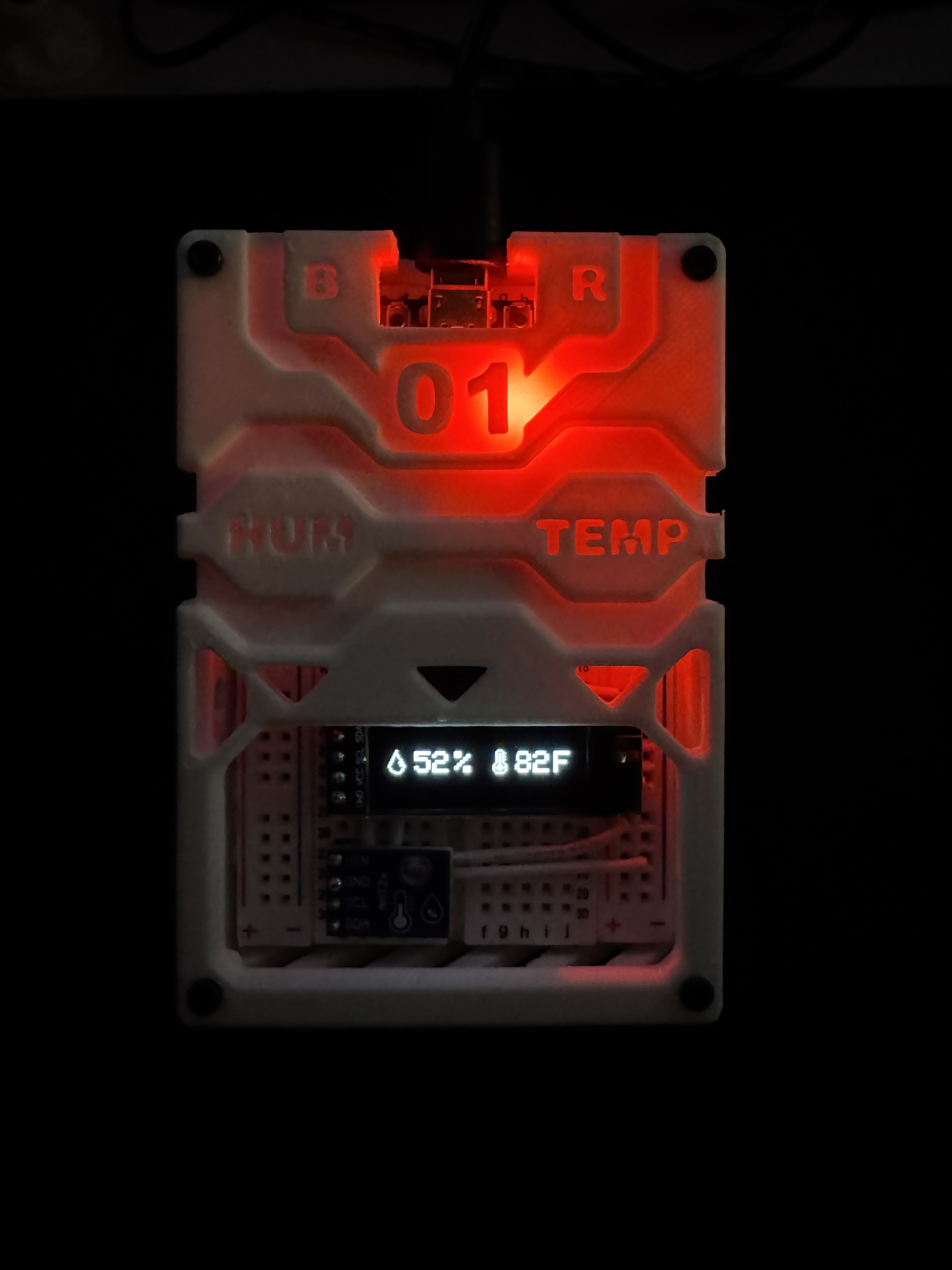 Miniatura 5 do modelo 3D Sci-Fi ESP32 Weather Box (Breadboard friendly)