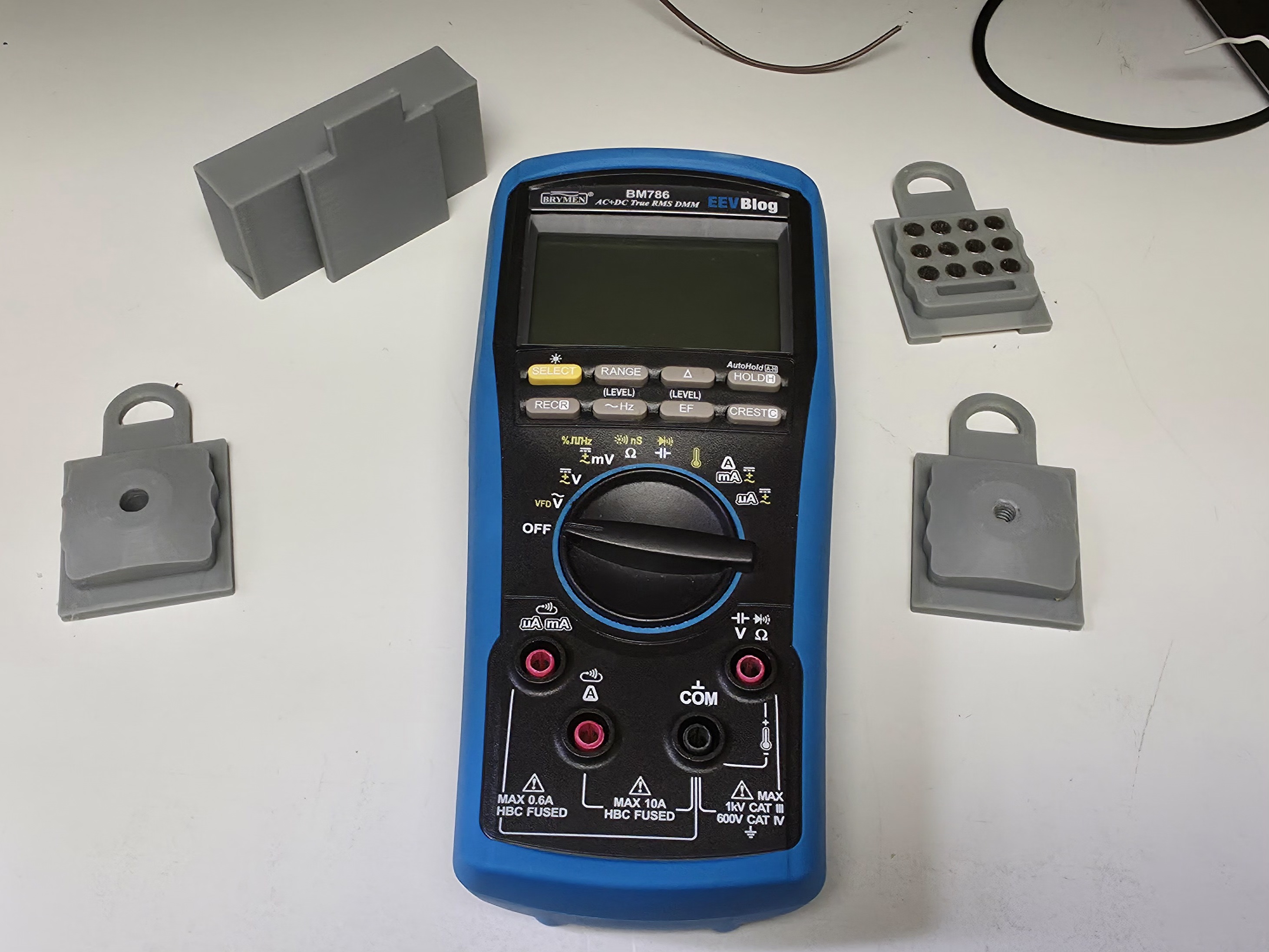 Brymen BM786 Multimeter Accessories Socket Modelled, BMH-02, Phone Clamp Adapter, Camera ¼ Adapter