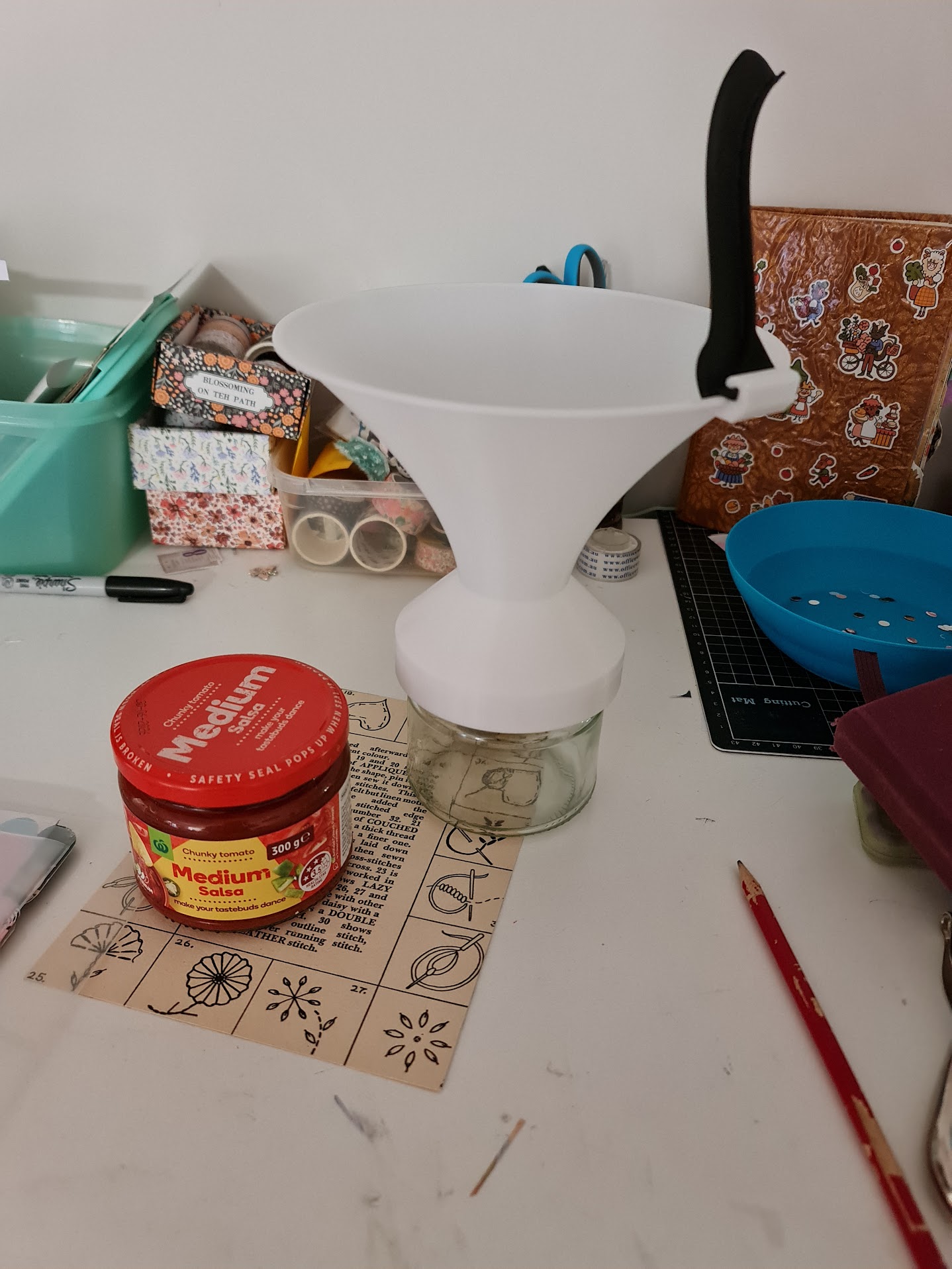 Salsa Jar Coin Vortex Funnel