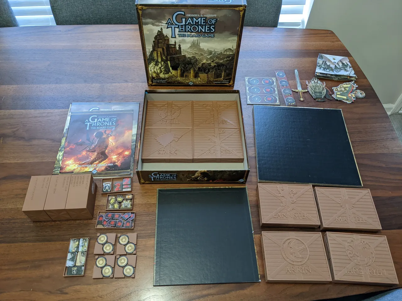 Organizer for A Game of Thrones board game (2nd ed) - The Dicetroyers