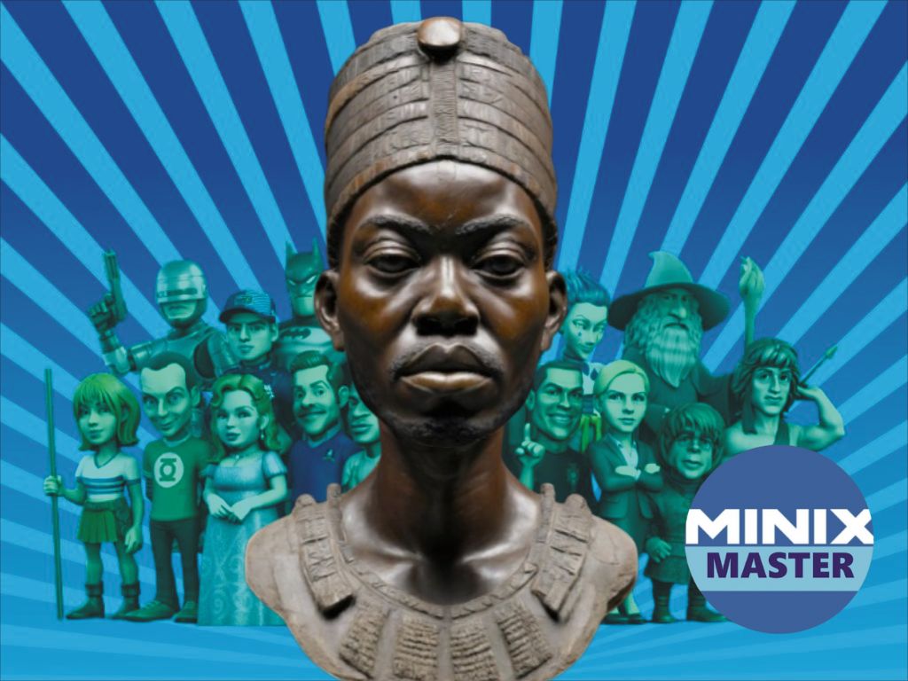 bust of african warrior