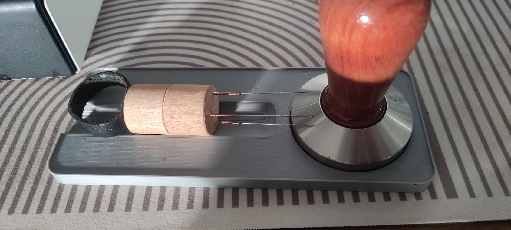 Coffee Espresso Tamper & Stirrer Tray