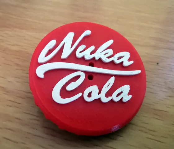 Nuka Cola Bottle Cap Fallout series stylized button