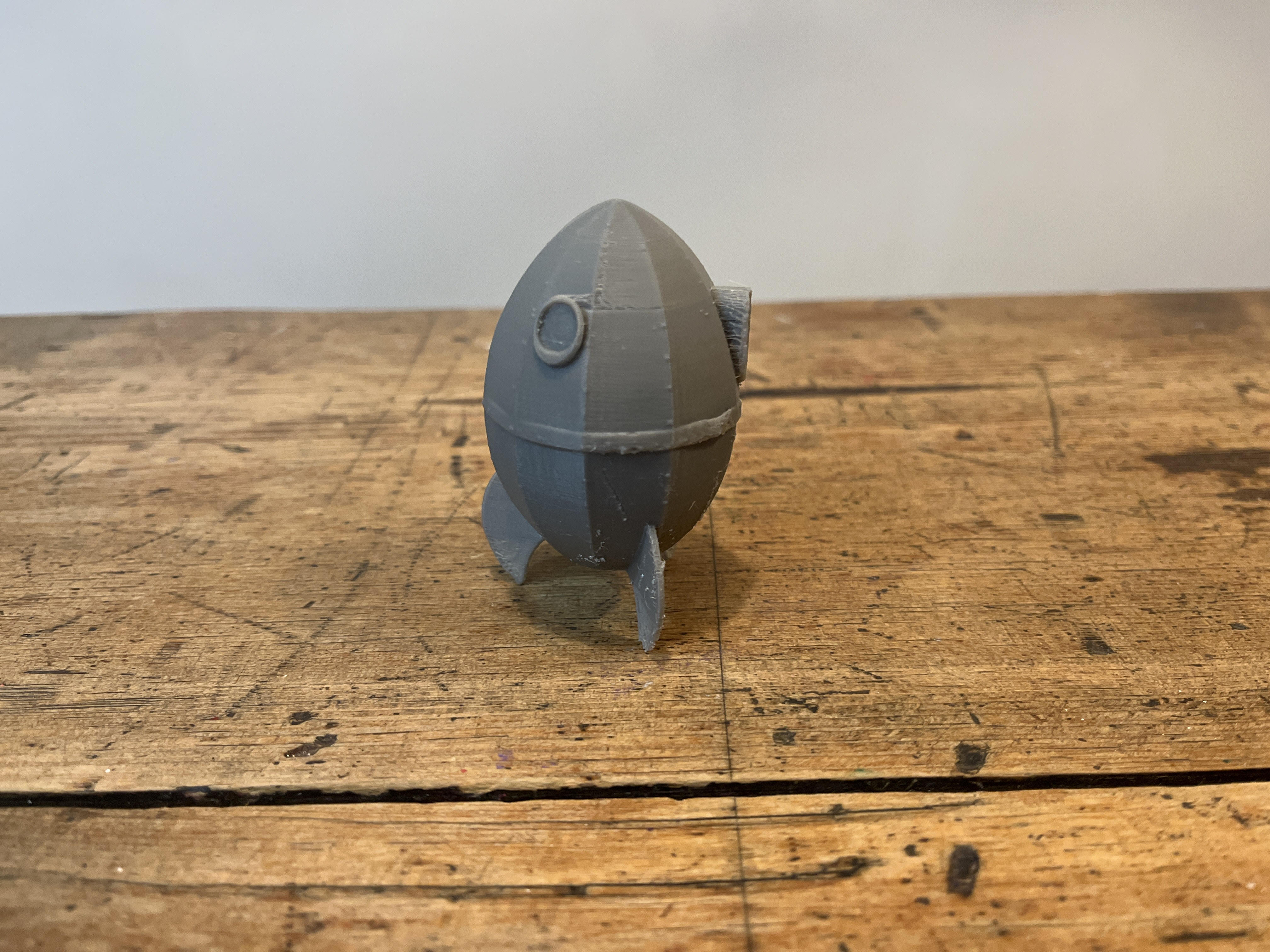 Moon Rocket from Wallace and Gromit