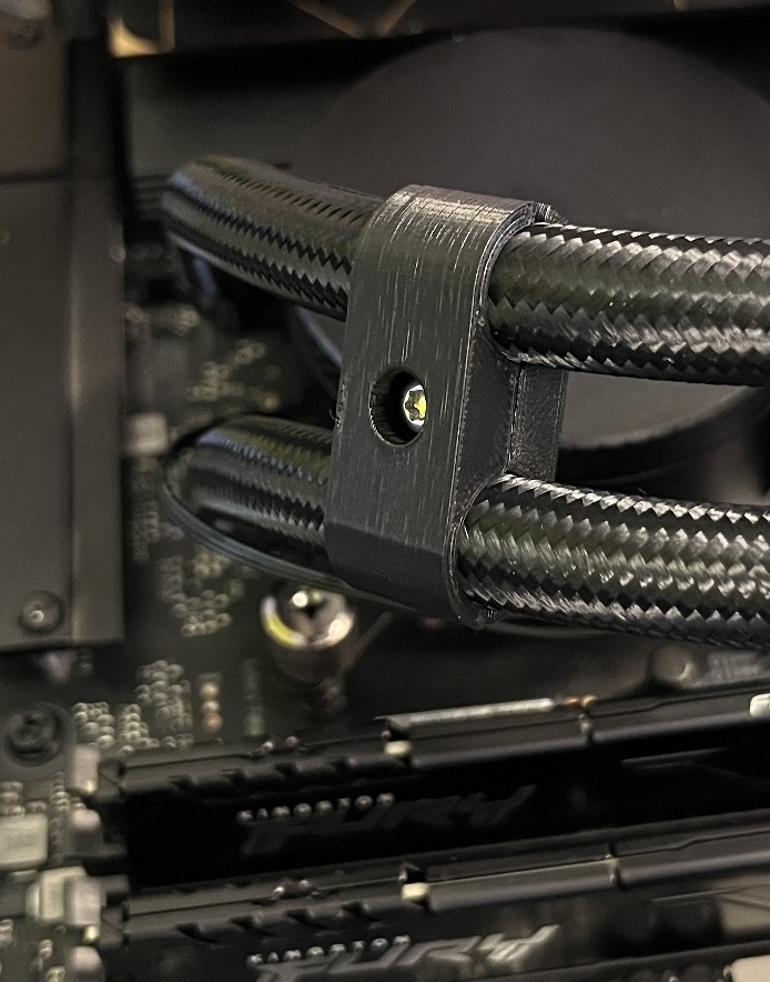 AIO liquid cooler tube bracket (12mm)