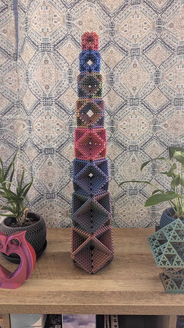 Rhombic Dodecahedron 3D Tiling Fracal