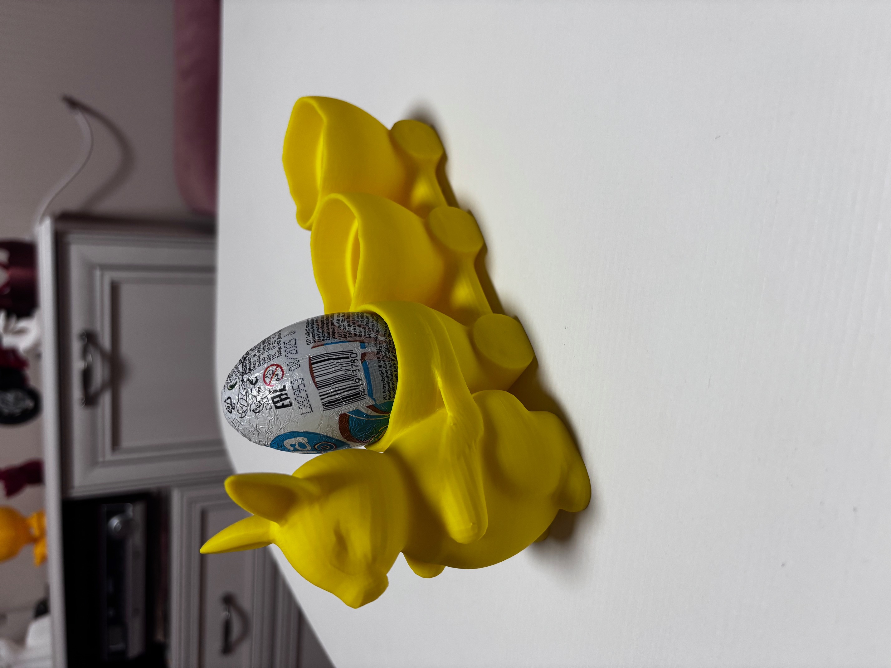 Easter bunny egg holder train