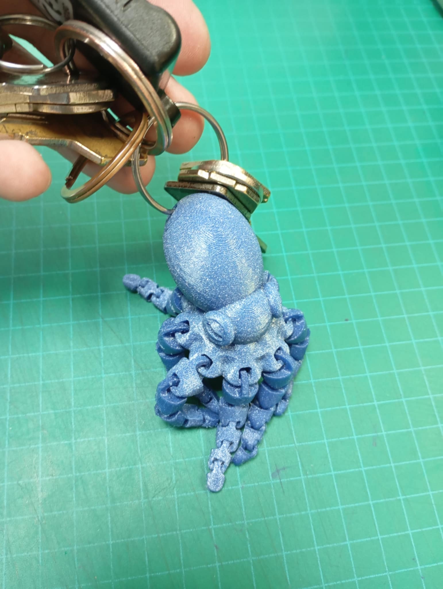 Cute octopus keychain