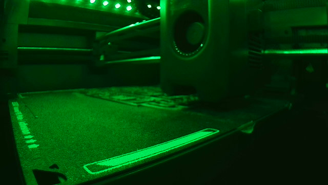 Centauri Carbon cc riser with light strip holder 3D model thumbnail