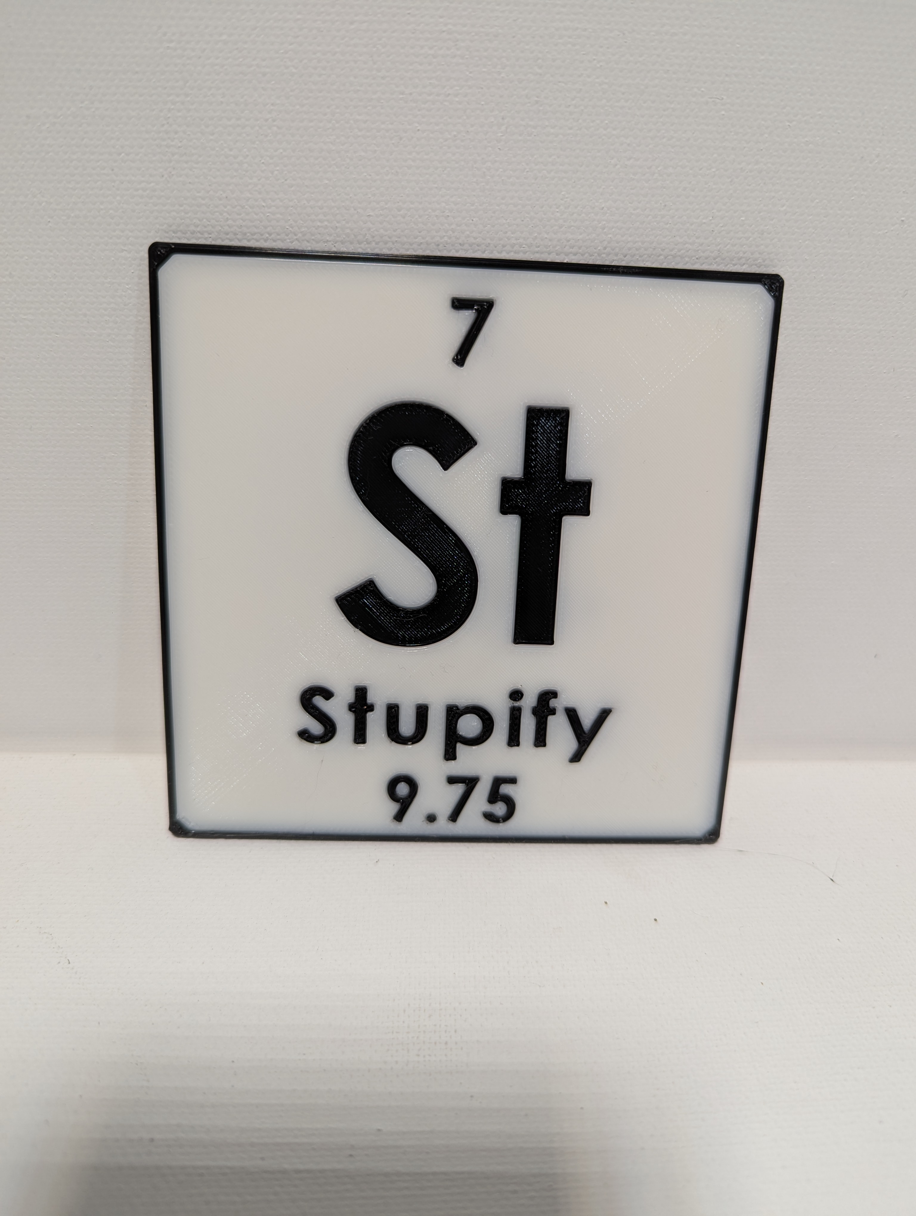 Funny Periodic Table Coaster - Stupify (Multibody/Multicolor/AMS)