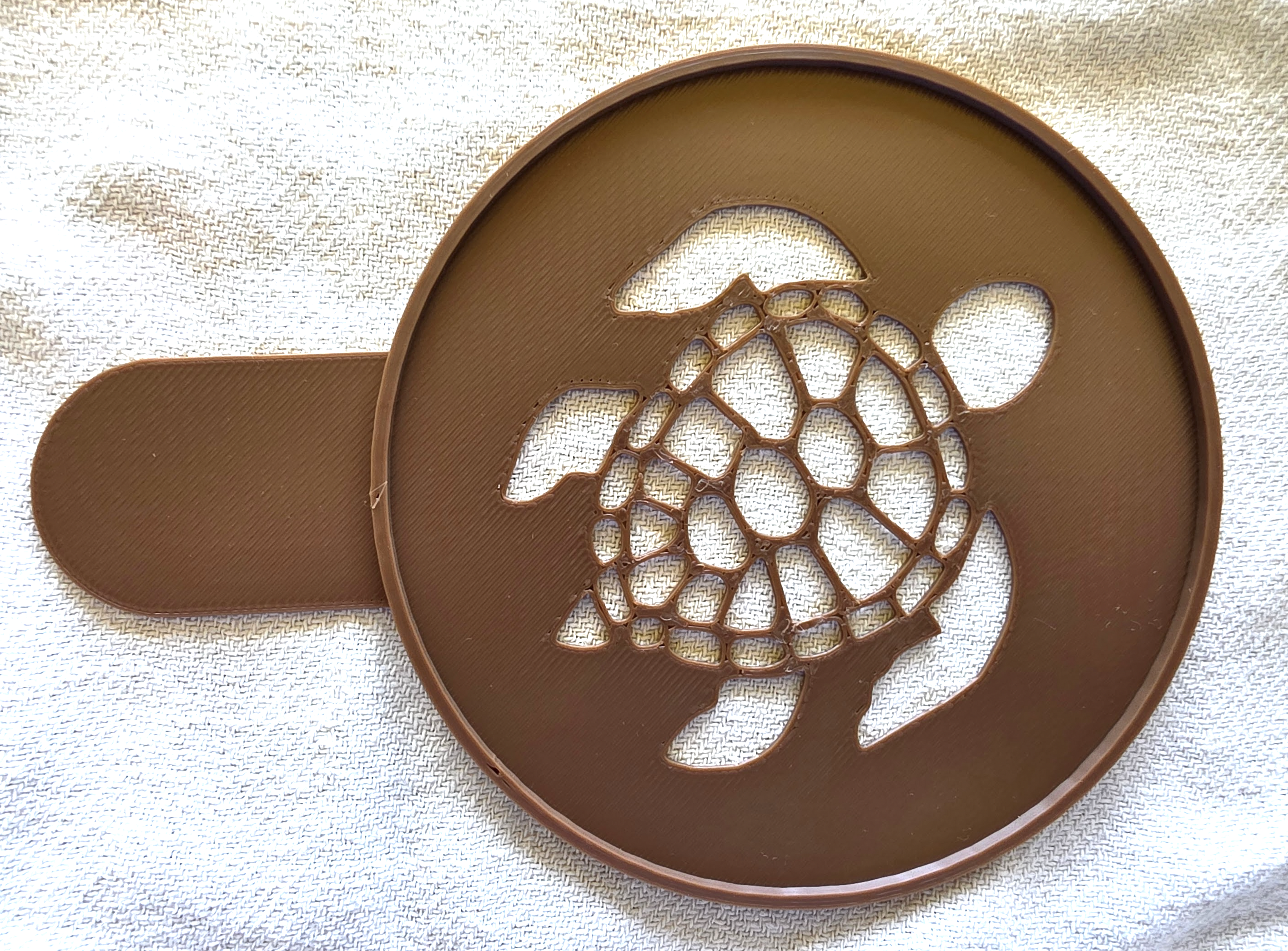Sea turtle - Coffee Stencil