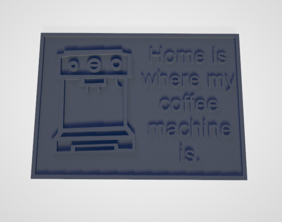home is where my coffee machine is