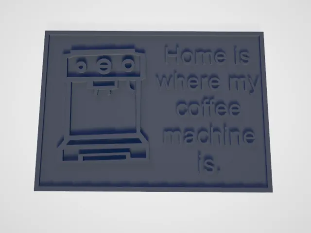 home is where my coffee machine is