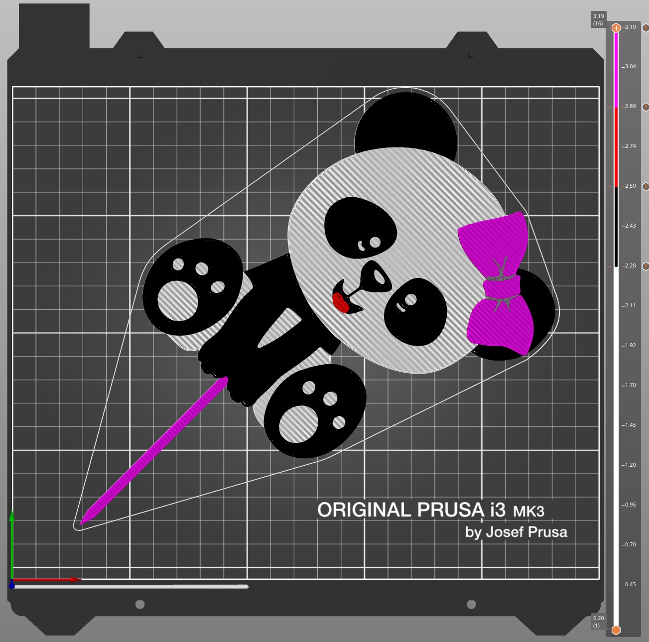 Roztomilá panda – Zápich do dortu (Cute Panda Cake Topper)