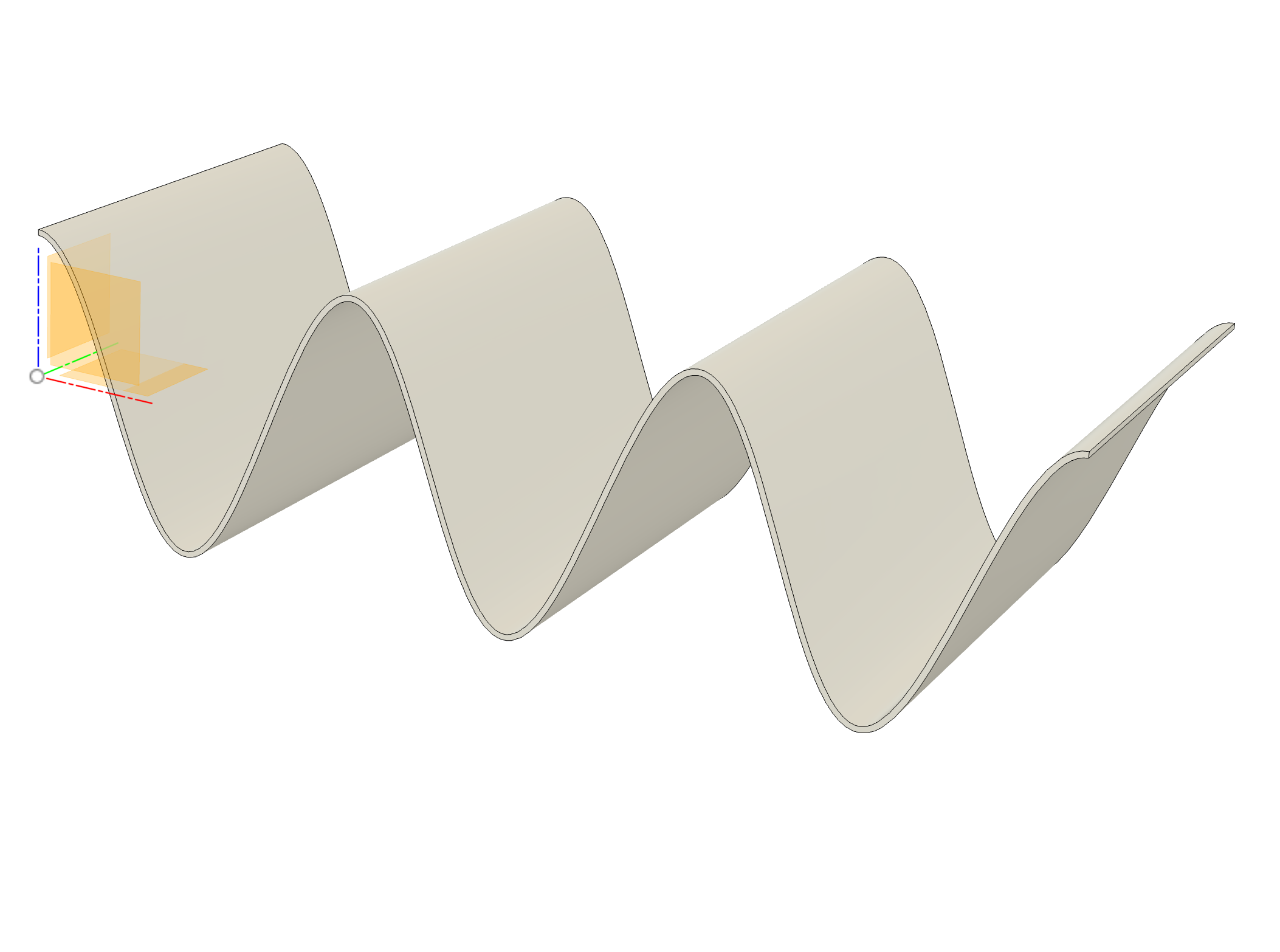 Sketching a sine wave in Autodesk Fusion