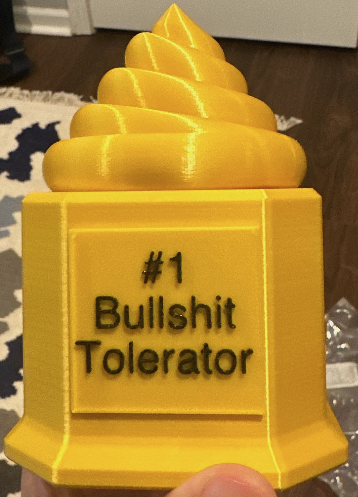 #1 Poop Tolerator Trophy
