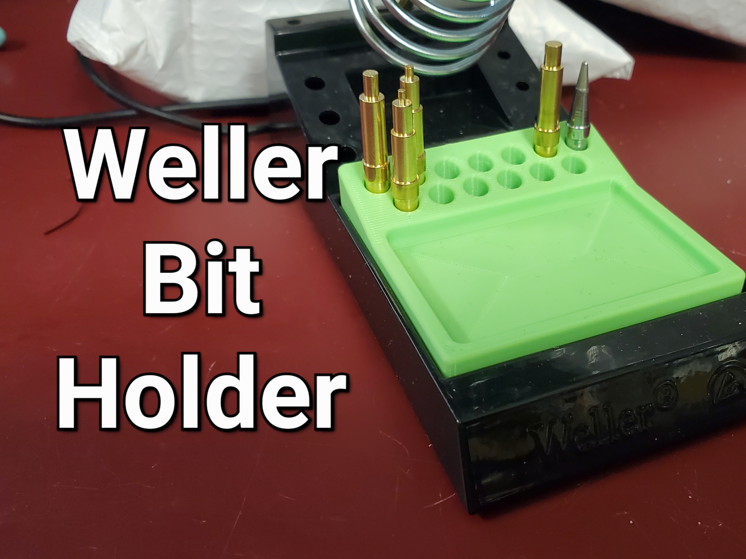 Heated Insert Bit Tray for Weller Soldering Iron