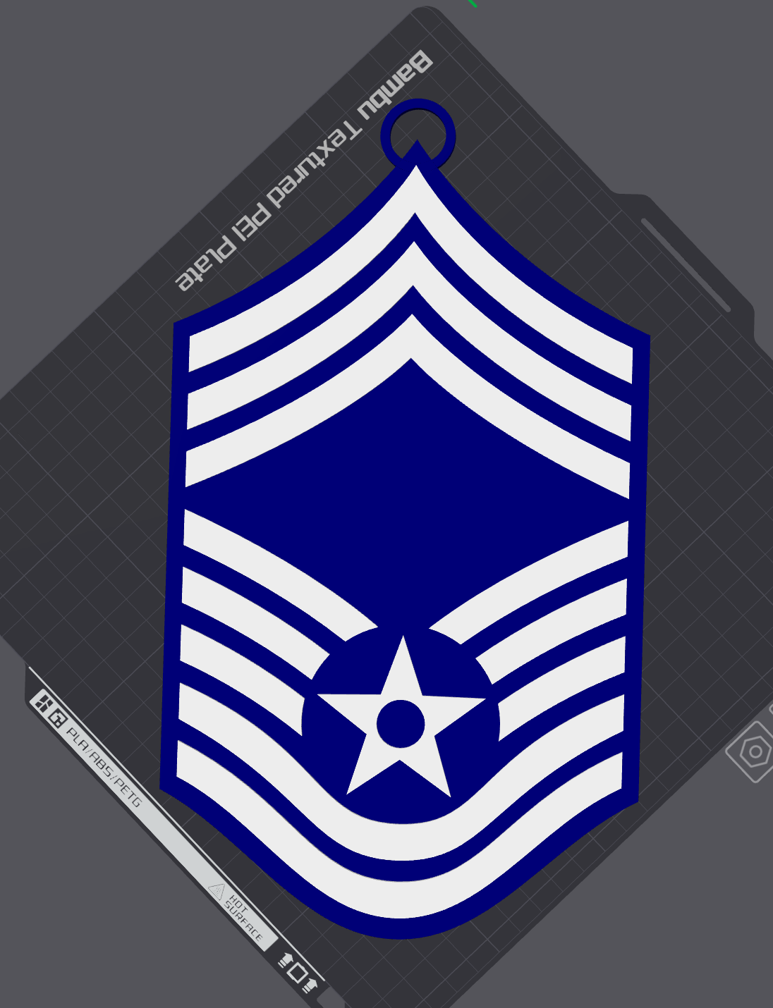 United States Air Force CMSgt Oversized Necklace Pendant