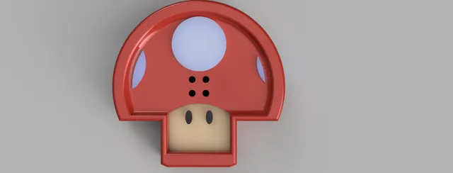Super mushroom button