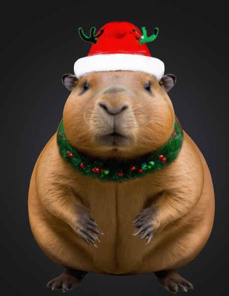 Christmas Capybara
