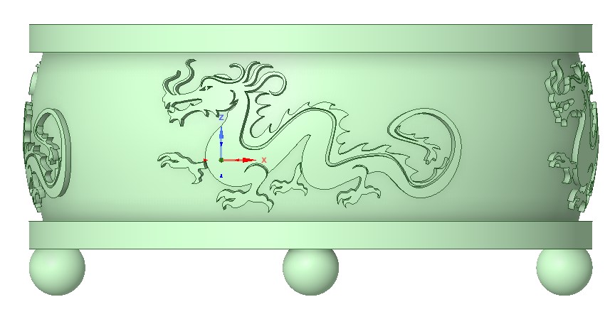 Bonsai pot dragon