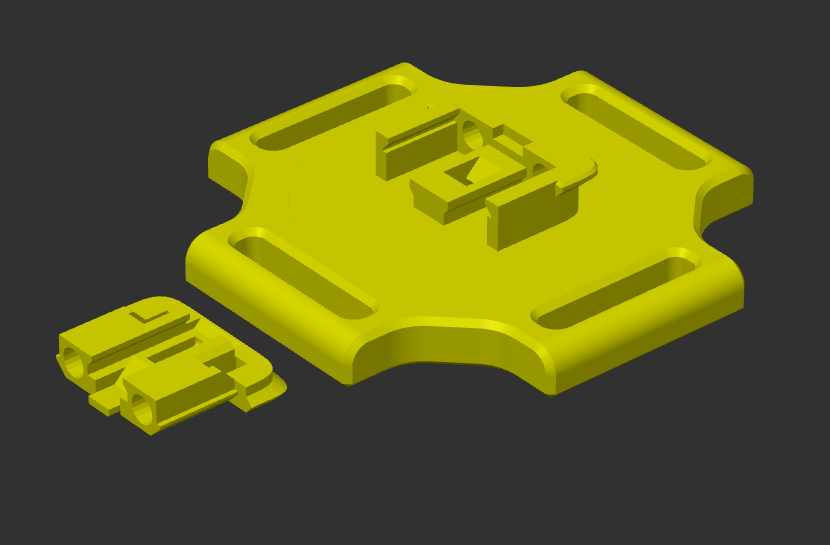 Deckmate Universal Strap Mount 3D model thumbnail